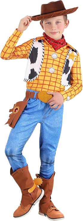 Disney Toy Story Woody Costume for Kids, Woody Cowboy Costume for Disney Cosplay, Dress-Up Parties & Halloween