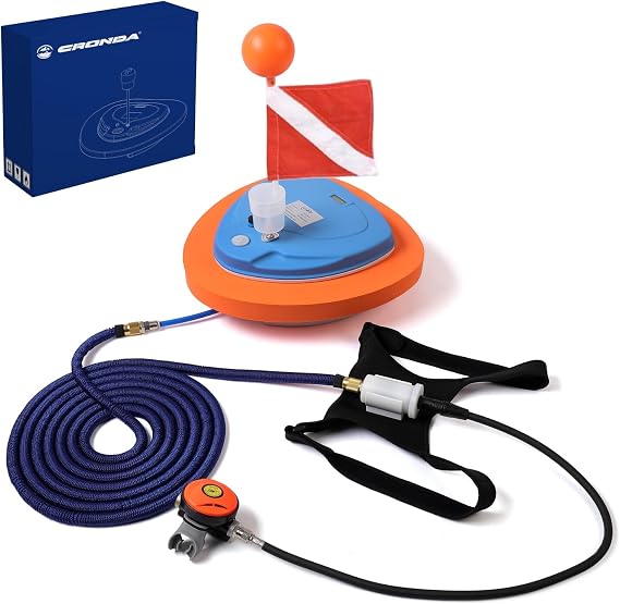 Base Upgraded Scuba Diving Ventilator Tankless Diving System,Portable Rechargeable Scuba Diving Tank, Waterproof Air Compressor,Swimming Pool Toys Diving Toys,Dive Without Tanks