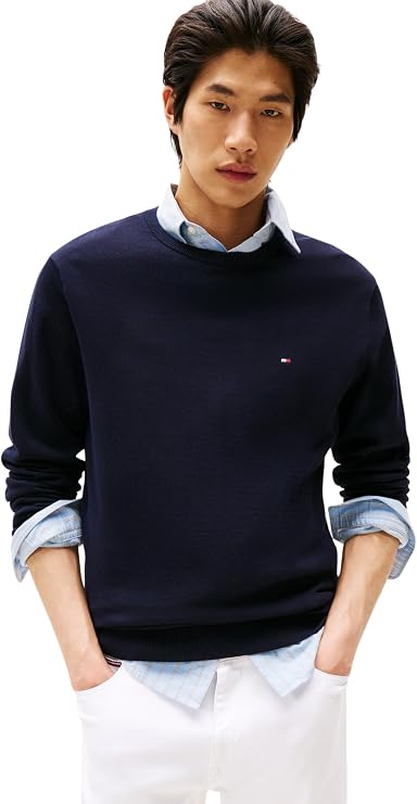Tommy Hilfiger Essential Cotton Crew Neck Mw0mw14748 Kısa kollu polo tişört Erkek