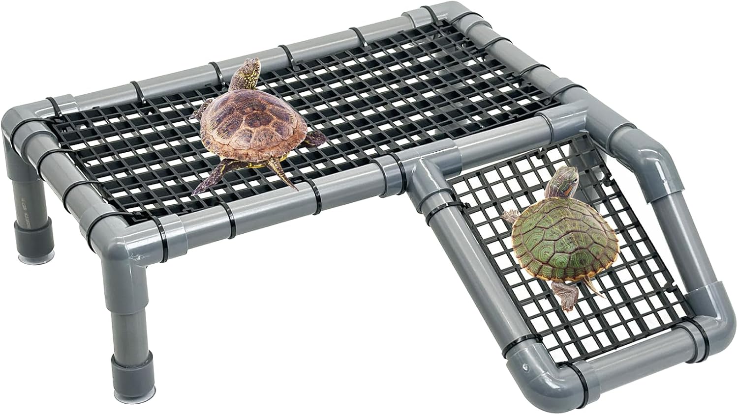 Fhiny Turtle Basking Platform, Plastic Turtle Docks for Basking Reptile Climbing Ramp Tortoise Dock Basking Area for Aquatic Turtles Tortoise Tank Accessories Decor for Lizard Gecko Hermit Crab