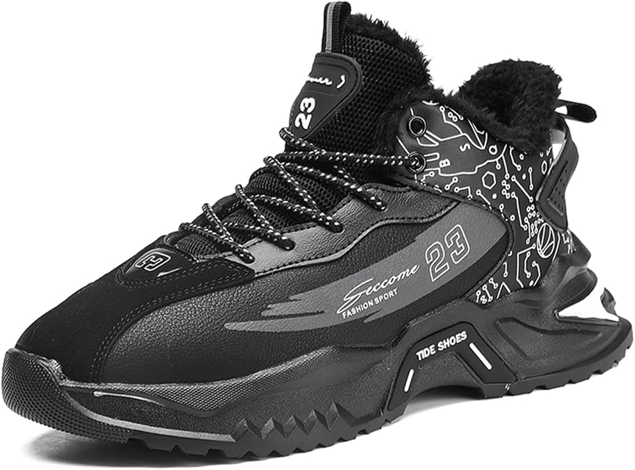 Mens Fashion Sneakers High Top Walking Shoes Sport Athletic Casual Shoes Stylish Running Shoes