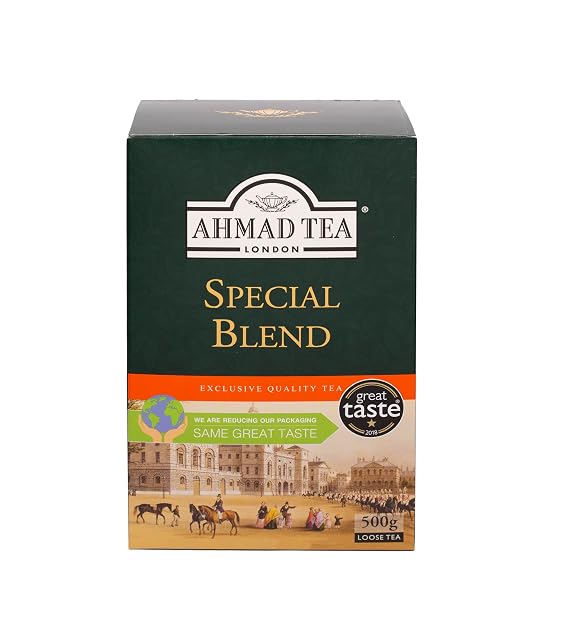 Ahmad Tea, Black Caffeinated, Special Blend Loose Leaf, 500g Value-Size Box