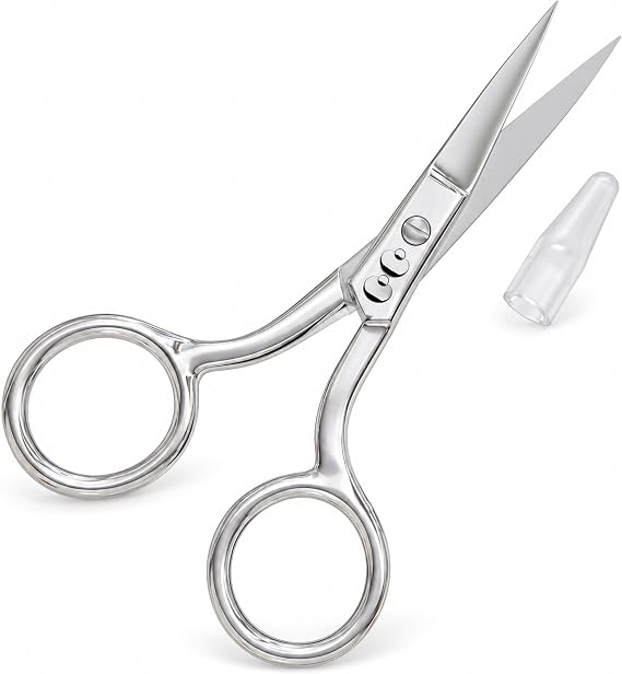 Eyebrow Scissors for Women, Small Nose Hair & Mustache Grooming Scissors
