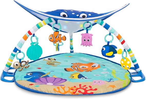 Bright Starts , Disney Baby Kayıp Balık Nemo Mr. Ray Okyanus Işıklı ve Müzikli Jimnastik Merkezi, Yenidoğan ve Üzeri