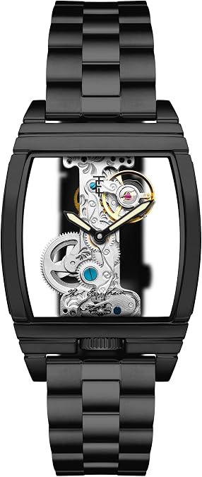 Thomas Earnshaw Men's 36mm Discovery Wolver Bridge Mechanical Watch with Leather Strap ES-8299