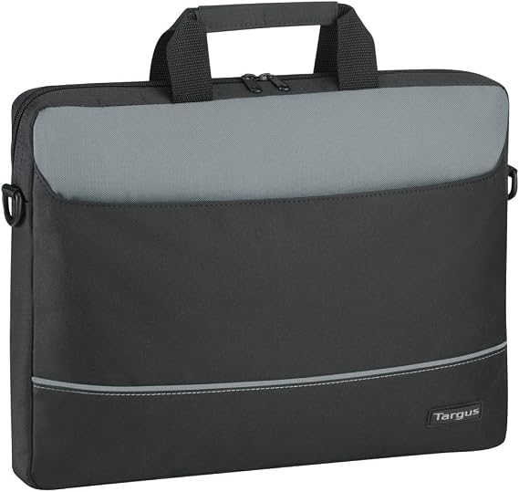 Targus Intellect Topload Travel and Commuter Messenger Bag with Shoulder Strap for 15.6-Inch Laptop, Black (TBT238EU)