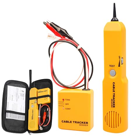 Cable Tracker, Cable Break Detector, Robotic Lawnmower, Cable Finder, Cable Tester, RJ11 Cable Tracer and Tone Generator, Multifunctional Network Tester, Cable Tester for Searching and Tracking