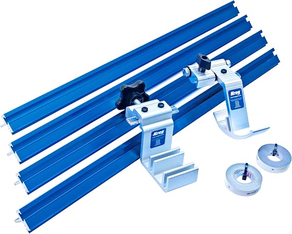 Kreg Precision Trak & Stops Kit, Miter Saw Track System, KMS8000