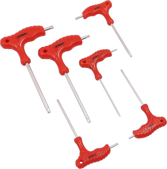 Amtech L0750 T-Handle Torx Screwdriver Set, 6-Piece