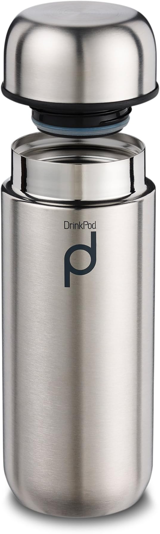 Drink Pod 200ml Vacuum Insulated Stainless Steel Flask, Satin