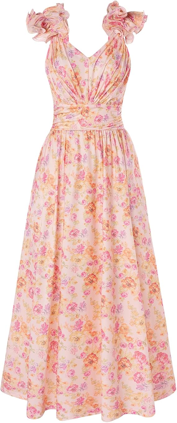 GRACE KARIN 2026 Women's Summer Floral Print Dress