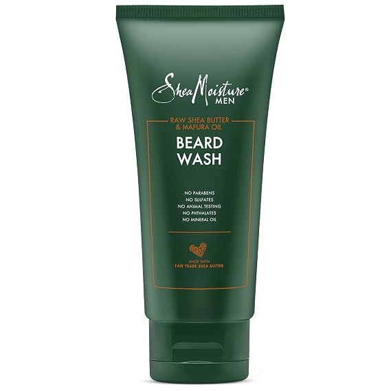 SheaMoisture Beard Wash for a Full Beard Maracuja Oil & Shea Butter to Deep Clean and Refresh Beards 6 oz