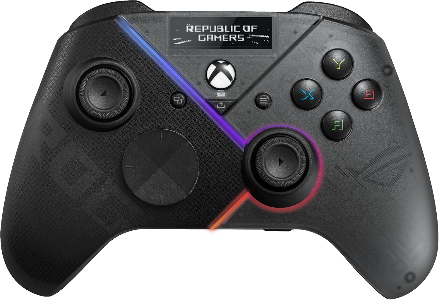 ASUS Controller Gamepad ROG Raikiri Pro 4 Rear Buttons For PC & Xbox Organic EL Display Wired USB, 2.4GHz, Bluetooth Connection Selectable Trigger Travel Distance Built-in ESS DAC