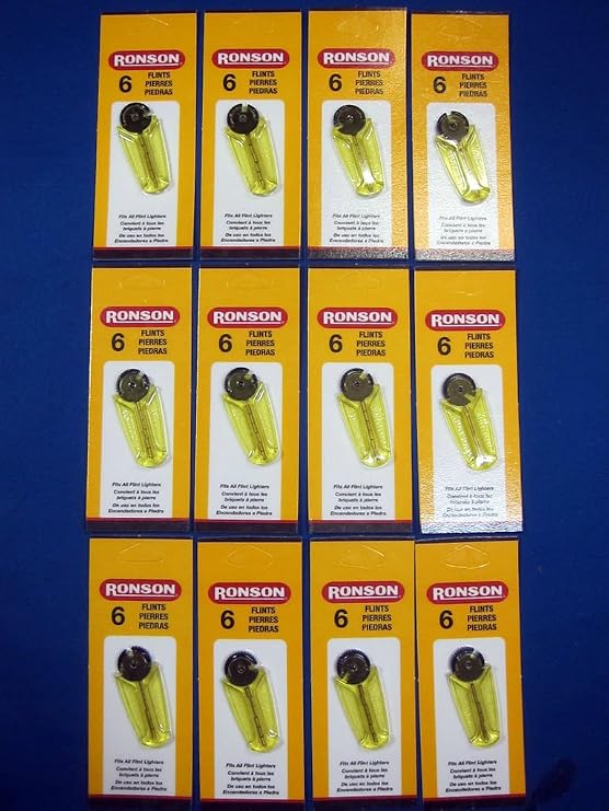 Ronson Flints - 12 Pack