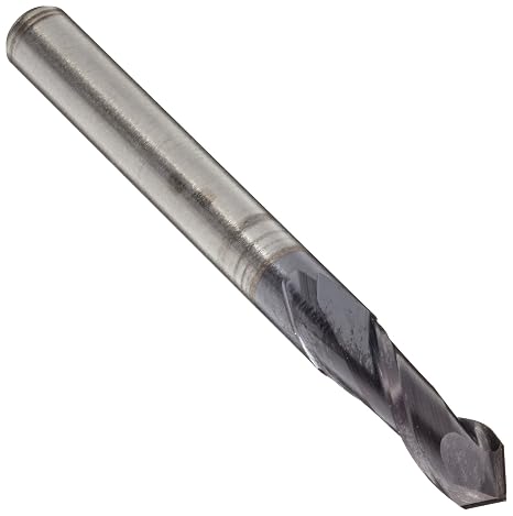AMG-DP Carbide Micro Drill Mill, AlTiN Monolayer Finish, 30 Deg Point Angle, 2 Flutes, 1.5" Overall Length, 0.03" Cutting Diameter, 0.125" Shank Diameter