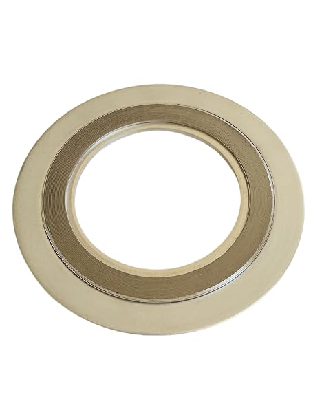 GemmySeal Spiral Wound Gasket with 316SS Inner&Outer Ring,Graphite Filled,5Pcs 5'' DN125-600lb
