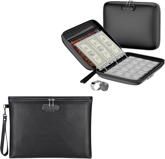 Fireproof Binder Folders Organizer+Fireproof Document Bag
