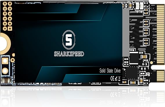 SHARKSPEED SSD 512GB M.2 2242 NVMe 42 mm PCIe Gen 3.0x4, Read up to 2,200MB/s, Hard Drive Internal Solid State Drive for Laptop Desktop Ultrabook