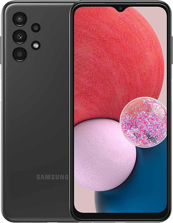 SAMSUNG Galaxy A13 (SM-A137F/DS) Dual SIM, 64GB + 4GB, Factory Unlocked GSM, International Version (Fast Car Charger Bundle) - (Black)