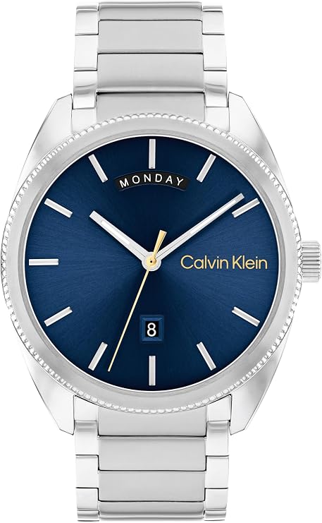 Calvin Klein Analogue Quartz Watch for Men Progress Collection with Stainless Steel Bracelet