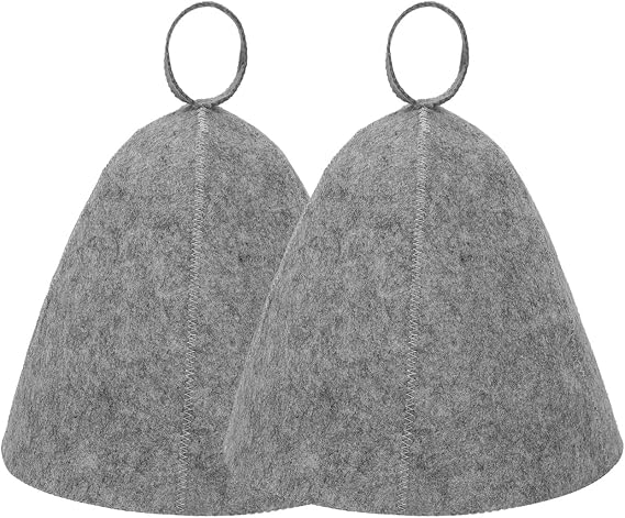 Sauna Hat for Men Women Wool Sauna Hat Vaporarium Cap Russian Banya Cap for Felt Bath House Accessories