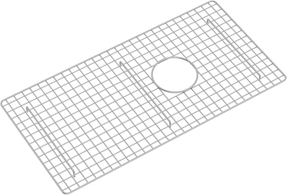 Rohl WSG6497SS Allia 29-1/8" L x 14-5/8" W Stainless Steel Basin Rack with Rubber Feet Stainless Steel
