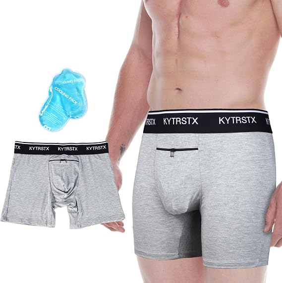 Vasectomy Underwear with 2 Ice Packs for Testicular Support and Pain Relief