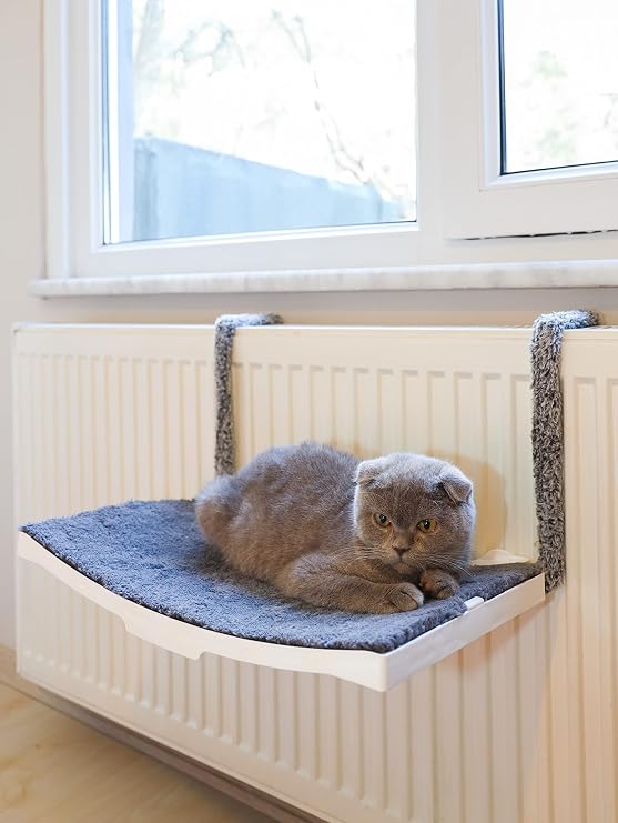 Kedi Petek Kalorifer Radyatör Yatağı Askılı Kedi Yatağı Hamağı Terası47x 27,5 cm 18 kg