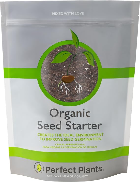 Perfect Plants Organic Seed Starter Soil, 4 qt, Seedling Sprouting Mix