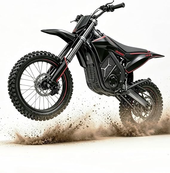 MX-E2 Electric Dirt Bike,Mid-Drive Motor 2000W Peak,Electric Motorcycle 48V20Ah Battery,Full Suspension Hydraulic Brakes,Mountain Off-Road for Teens Adults