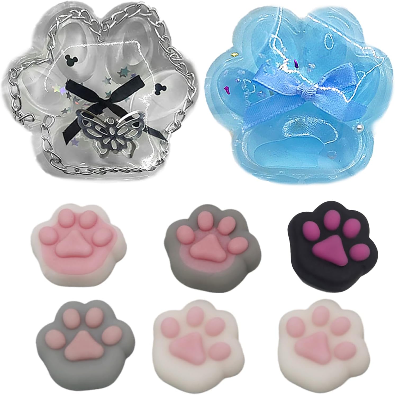 Pack of 8 Fufu Squishy Taba Squishy Squishy Paw Squishy Cat Paw Squishy Stress Relief Fidget Toys Girls and Boys for Relaxing Soft Cat Paws Squishy Toy Interesting Toy