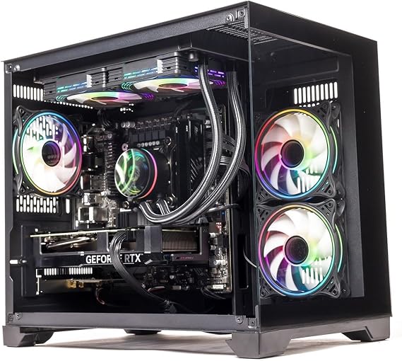 GTR Gaming PC | AMD Ryzen 7 5700X | RX 9060 XT | 32GB DDR4 3600MHz | 1TB NVMe SSD | 600W 80+ Bronze PSU | Wi-Fi | Windows 11 Home | ARGB Case