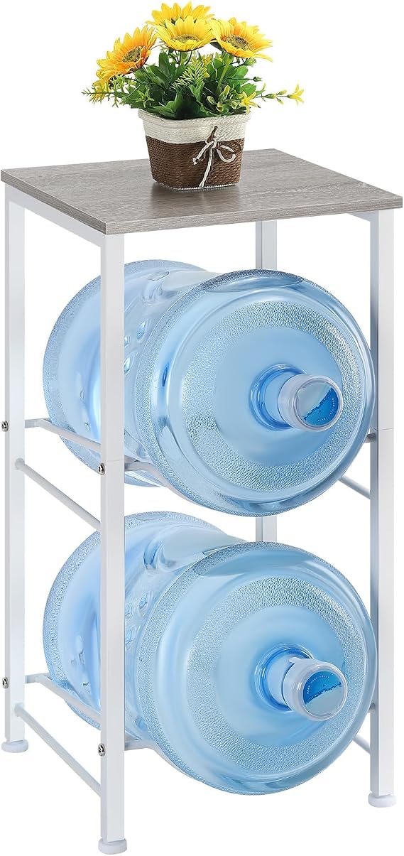 LIANTRAL 5 Gallon Water Bottle Holder with Storage Shelve, Water Jug Holder