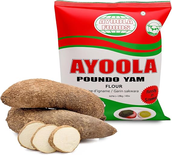Africa Select Ayoola Poundo Yam Flour – 1.8kg Pack | Premium Quality Instant Yam Flour | Traditional African Swallow Food
