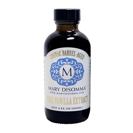 Mary DiSommas | Gourmet Cognac Barrel-aged Madagascar Pure Vanilla Extract | 4oz. (Pack of 1)