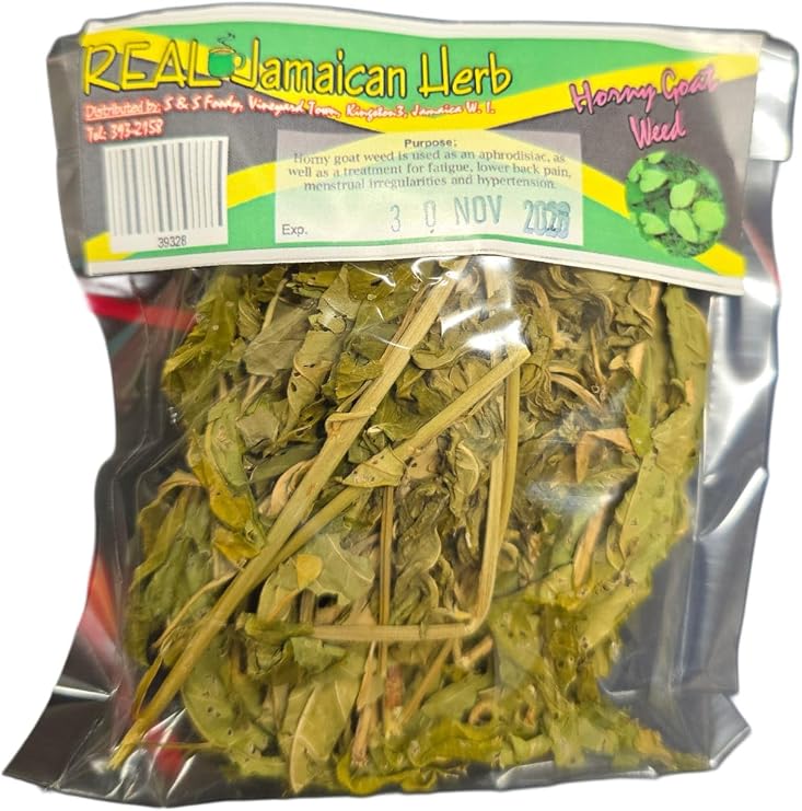 Real Jamaican Honey Goat Weed Herb, Dried Herbal Tea Leaves, Traditional Blend