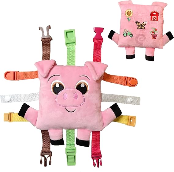 Buckle Toys, Boink Pig, Learning Activity, Develop Fine Motor Skills