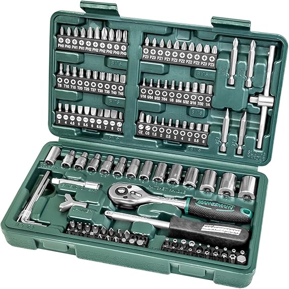 Mannesmann Bruder 130-pcs. socket set | M29166