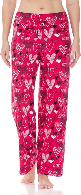 Leggings Depot Women's Casual Long Pajama Lounge Pants Drawstring Sleepwear-Print Design