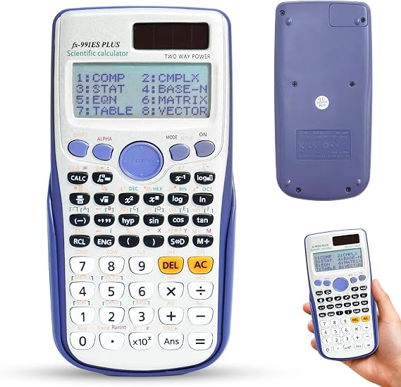FX-991EX Scientific Calculator with 552 Functions, Advanced Scientific Calculator with 10+2 Screen Displays for Students, School, Office, Business Home Daily Use (White)