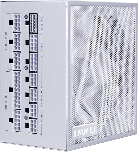 Lian Li SX1200P Platinum Compact ATX PSU 1200W-ATX 3.1-White-SX1200P.W