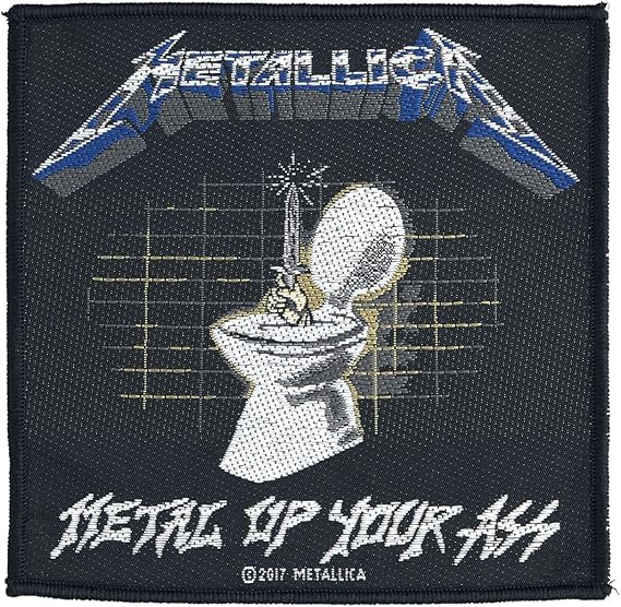 Metallica Metal Up Your Ass Patch Black