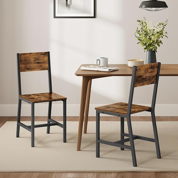 VASAGLE Dining Chair Set of 2, Kitchen Chairs