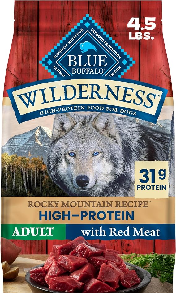 Blue Buffalo Wilderness Rocky Mountain Recipe Adult Dry Dog Food, 4.5 lb