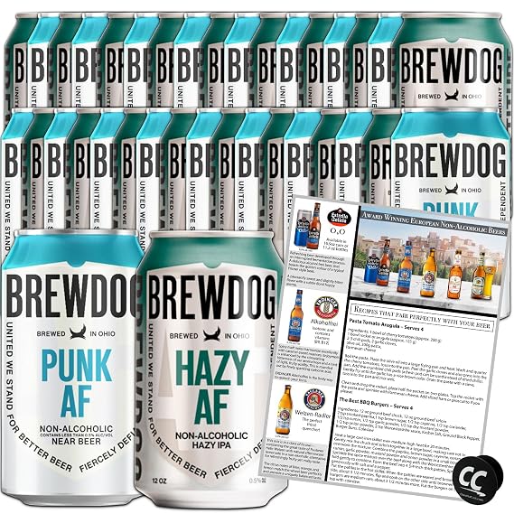 BrewDog 36 IPA Mixed Pack, Non-Alcoholic Pack | Includes Hazy, Punk | 12oz Cans