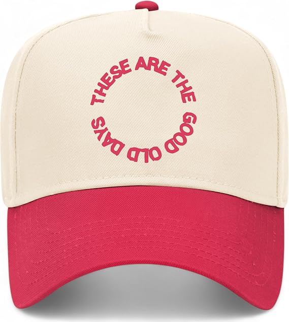 These are The Good Old Days Vintage Trucker Hat | Trendy Summer Cowgirl Graphic Cute | Premium Baseball Hat for Men & Women