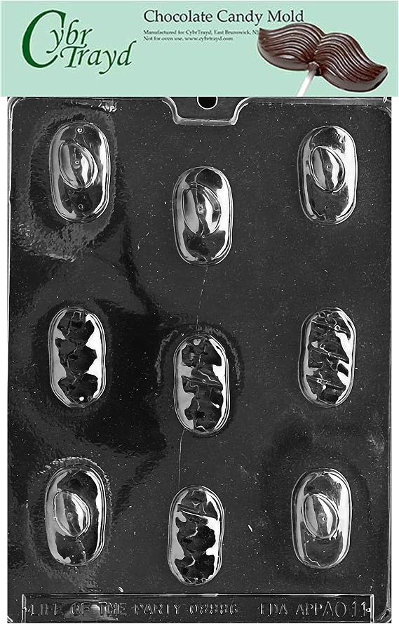 Cybrtrayd Mounds Assortment Chocolate Candy Mold