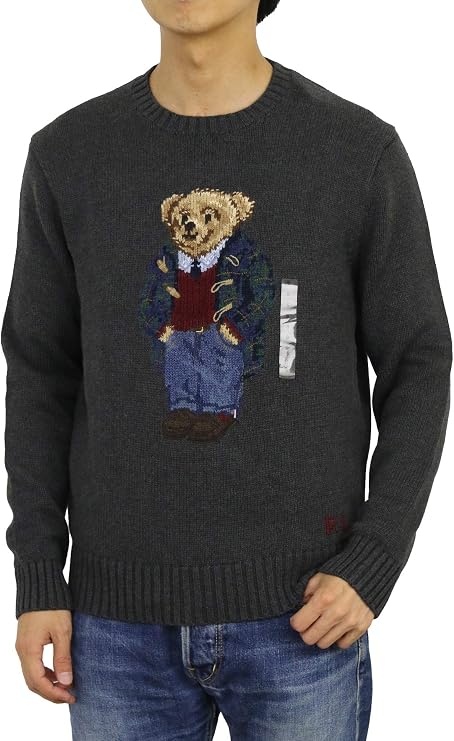ポロ ラルフローレン POLO Ralph Lauren メンズ コットン ポロベアー POLO BEAR クルーネックセーター0102832 並行輸入品