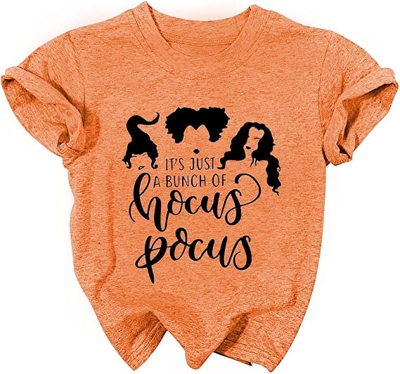LAZYCHILD Hocus Pocus Halloween Shirts Toddler Girls Sanderson Sister Tees