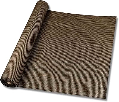 Patio 8 x 50 Sun Shade Fabric Roll 6812 FT Shade Cloth for Patio, Outdoor Mesh Sail Sun Shades Canopy Replacement Pergola Cover for Backyard Deck Porch, Brown